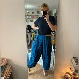100% Linen flood pants